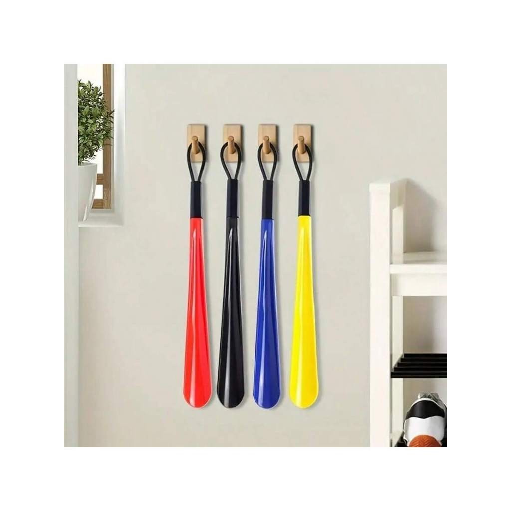 Calçadeira Sapato Plástico 46cm: Universal Multicolorido, Longo Fácil Prático
