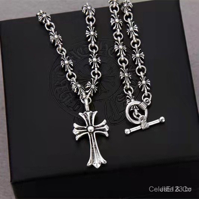 Colar de Cruz Jóias Punk Homens Punk Homens Punk Mulheres Colar Retro Colar Pingente