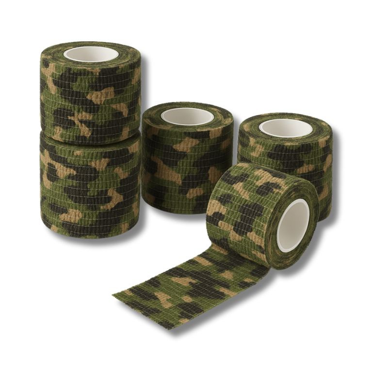 5 Fitas Bandagem Tatico Proteção Camuflado Hoppner