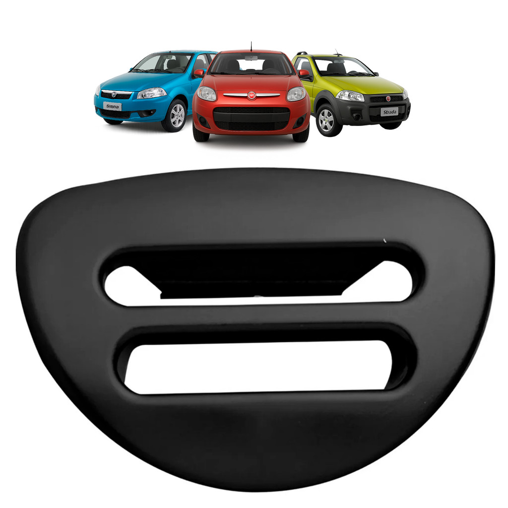 Tampão Grade Superior Central Painel Preto Palio 1996/2012 em Oferta na Shopee