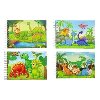 livro de colorir infantil dinossauro capa dura 48 páginas 180 g páginas A5 em Oferta na Shopee