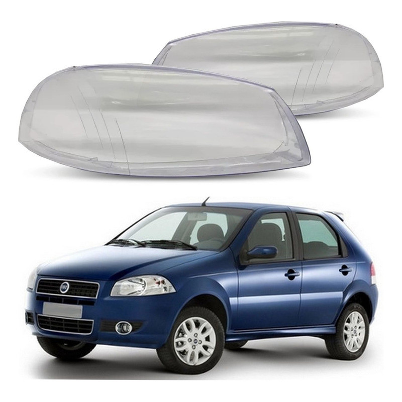 Par 2 Lente Do Farol Fiat Palio Rstiii 1.0 1.4 2007 A 2009 em Oferta na Shopee