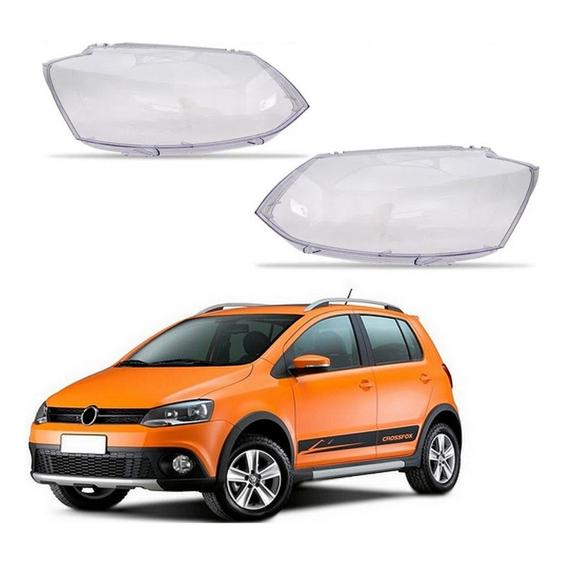 Par Lente Do Farol Lisa Acrilico Crossfox 1.6 2011 A 2014