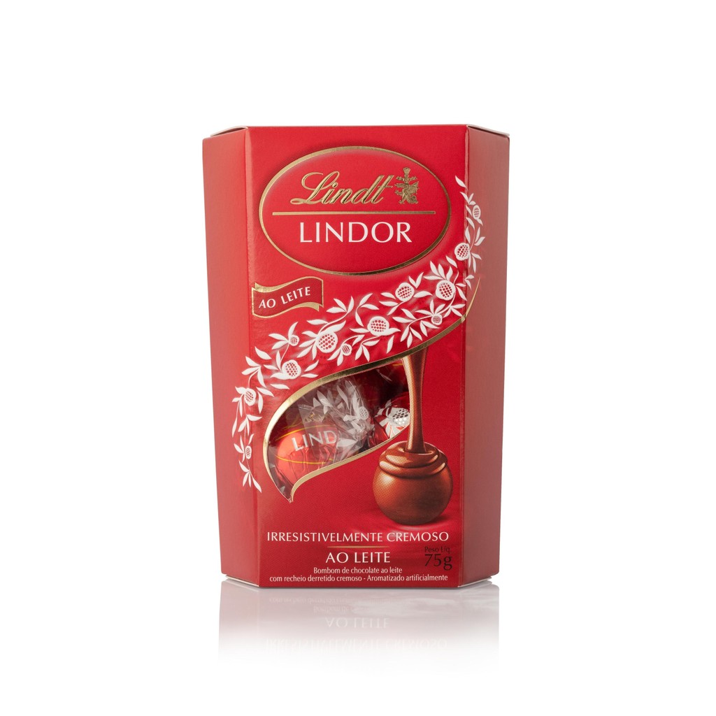 Caixa de Bombons Lindt Lindor ao Leite 37g em Oferta na Shopee