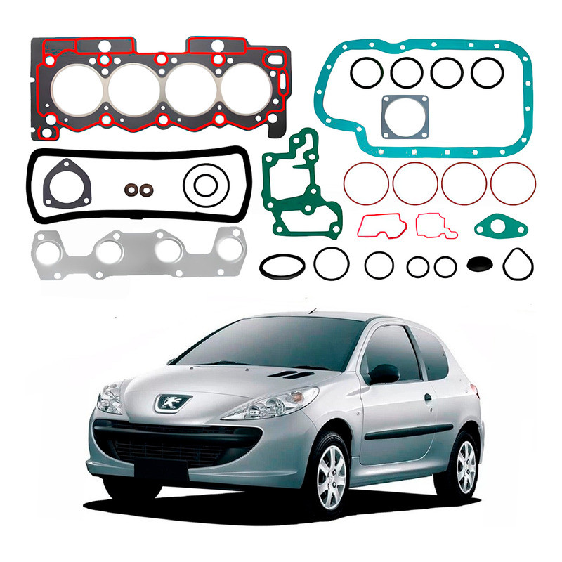 Jogo Junta Motor Bastos Peugeot 207 1.4 8v 2008 A 2012