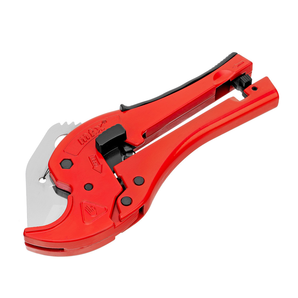 TESOURA PARA CORTE DE PVC, CABO EMBORRACHADO, TUBOS ATE 42MM, 1PC // MTX em Oferta na Shopee