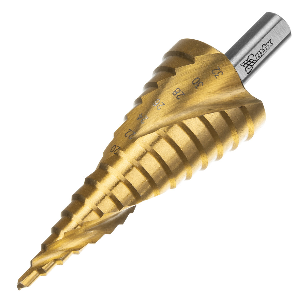 BROCA ESCALONADA, 4-6-8-10-12-14-16-18-20-22-24-26-28-30-32, ACO RAPIDO, PROF. ESPIRAL, 1PC // MTX em Oferta na Shopee