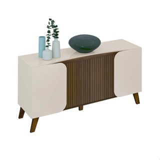 Buffet Elegance 4 PT Pinho e Off White em Oferta na Shopee