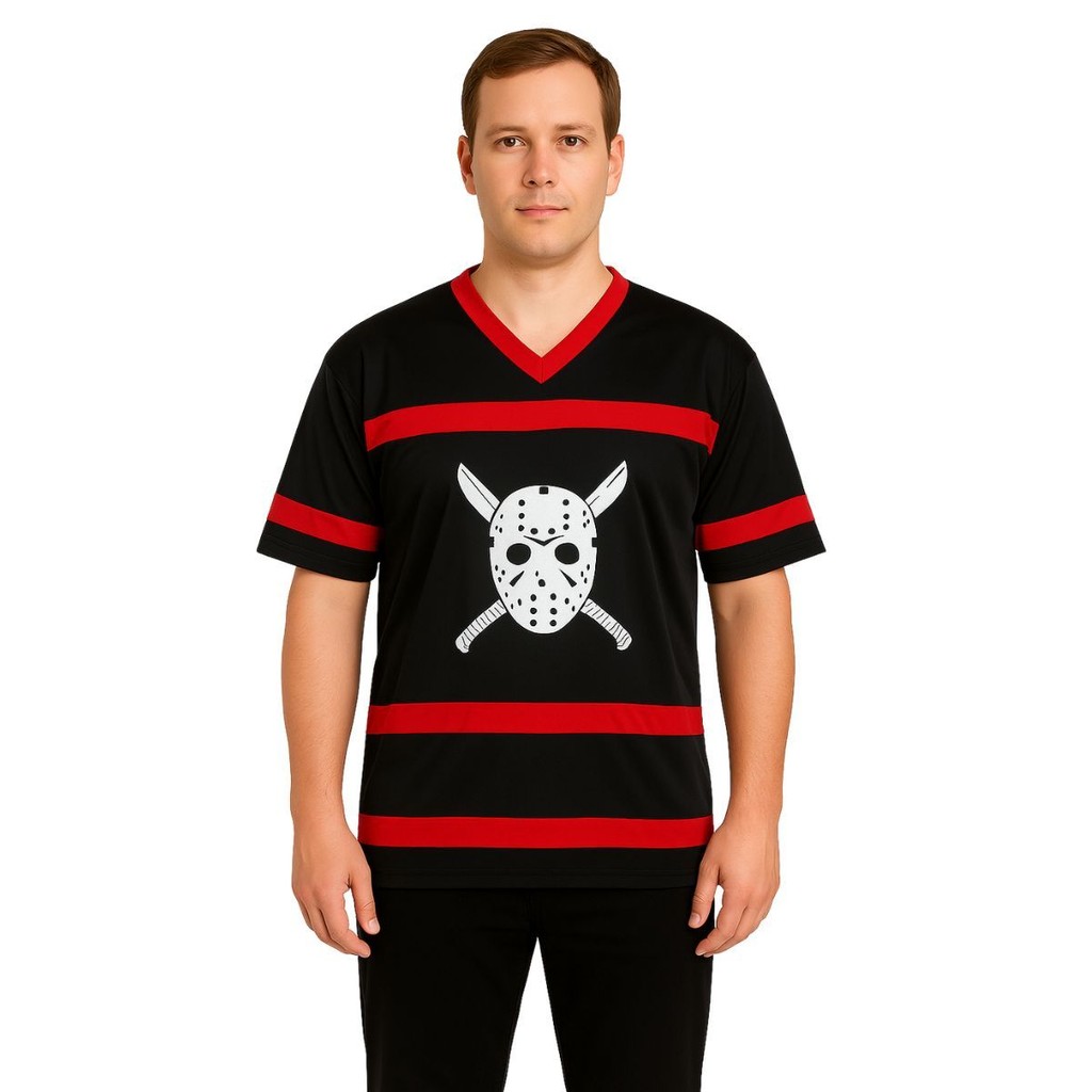 Fantasia Adulta Camiseta Jason para Halloween