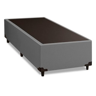 Cama Box Solteiro 0,88m com 38cm de Altura Suede Prince Cinza em Oferta na Shopee