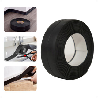 Fita Pvc Adesiva Vedação Banheiro Box Pia Rodapé Portas Janelas Impermeável Prova D'água Cor Preto - Marca Tender Trove em Oferta na Shopee