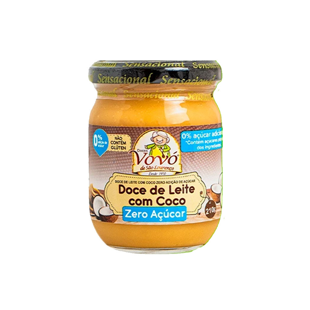 Doce de Leite com Coco Zero Açucar - Doces Vovo de Sao Lourenco em Oferta na Shopee