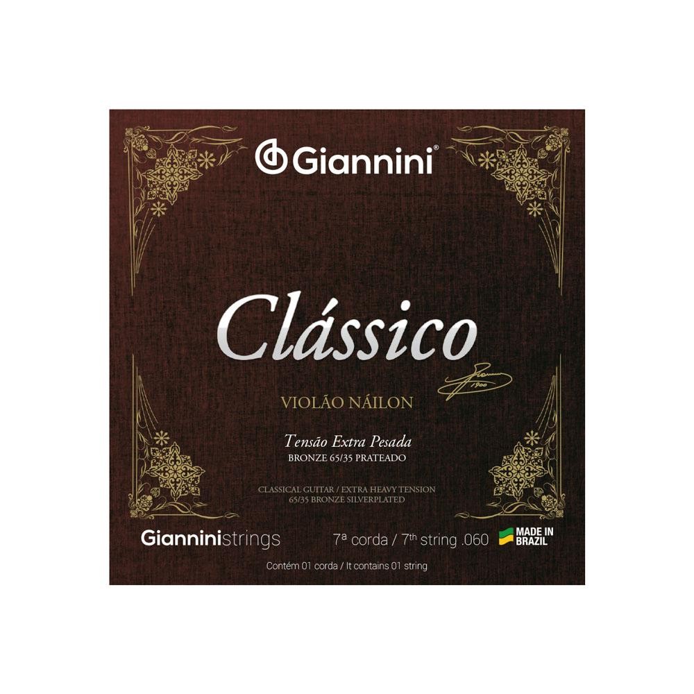 Corda Avulsa Violão Nylon 7 Extra Pesada Giannini GENWXPA7