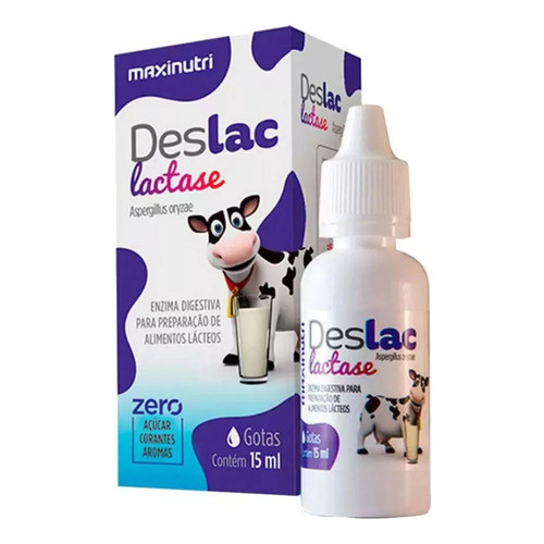 Deslac Lactase Gotas 15ml Intolerância Lactose - Maxinutri em Oferta na Shopee