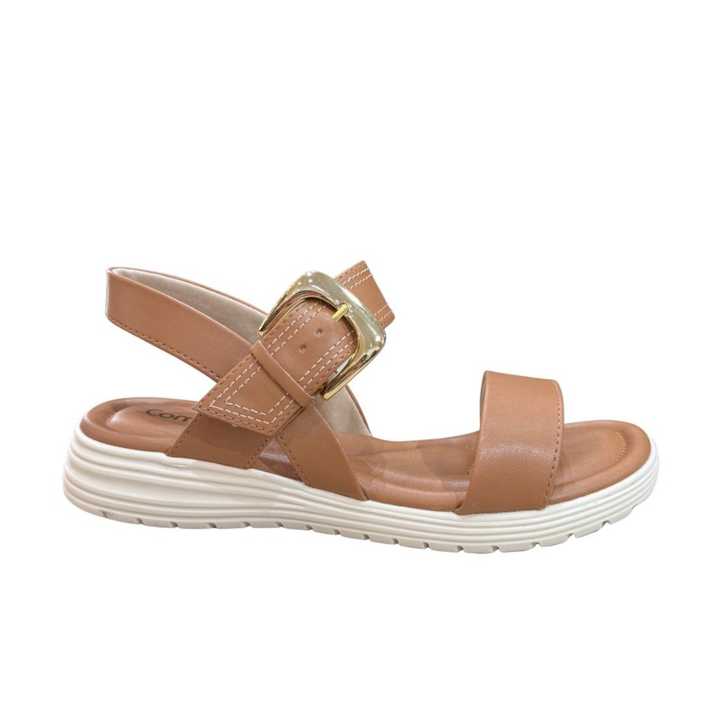Sandália Comfortflex 25-51404 Com Fivela E Solado Anatômico