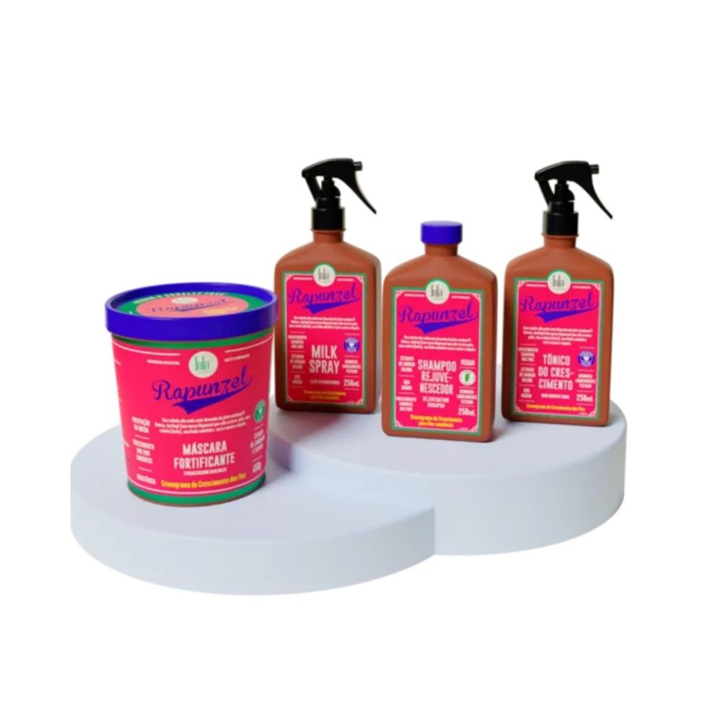 Lola Kit Rapunzel Linha de Crescimento - Shampoo + Máscara + Tonico + Milk