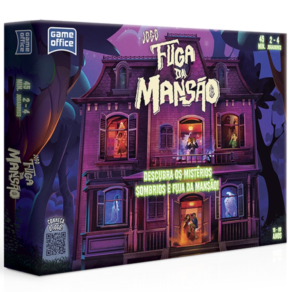 JOGO DE TABULEIRO FUGA DA MANSÃO TOYSTER BRINQUEDO INVESTIGADOR CRIME MISTÉRIO DETETIVE FAMÍLIA MESA