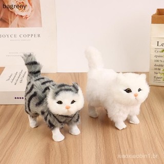  1 Peça Modelo De Gatinho De Pelúcia Macio Fofo Simulação Gato Brinquedos Falso Animais Realistas Para Crianças