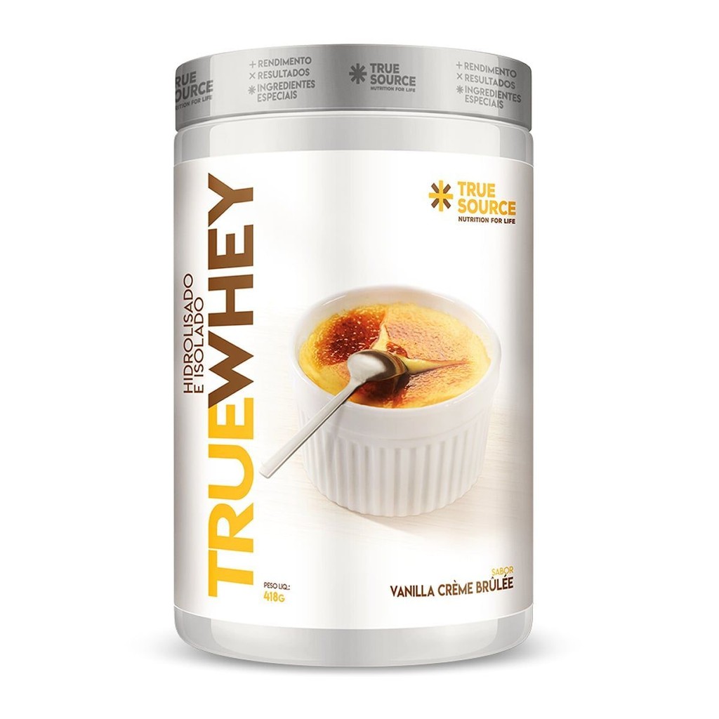 True Whey Protein Hidrolisado e Isolado - 418g Vanilla Crème Brûllè - True Source