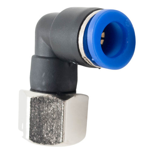 2 pçs conexão pneumática cotovelo fêmea bsp 1/8 tubo pu 8mm