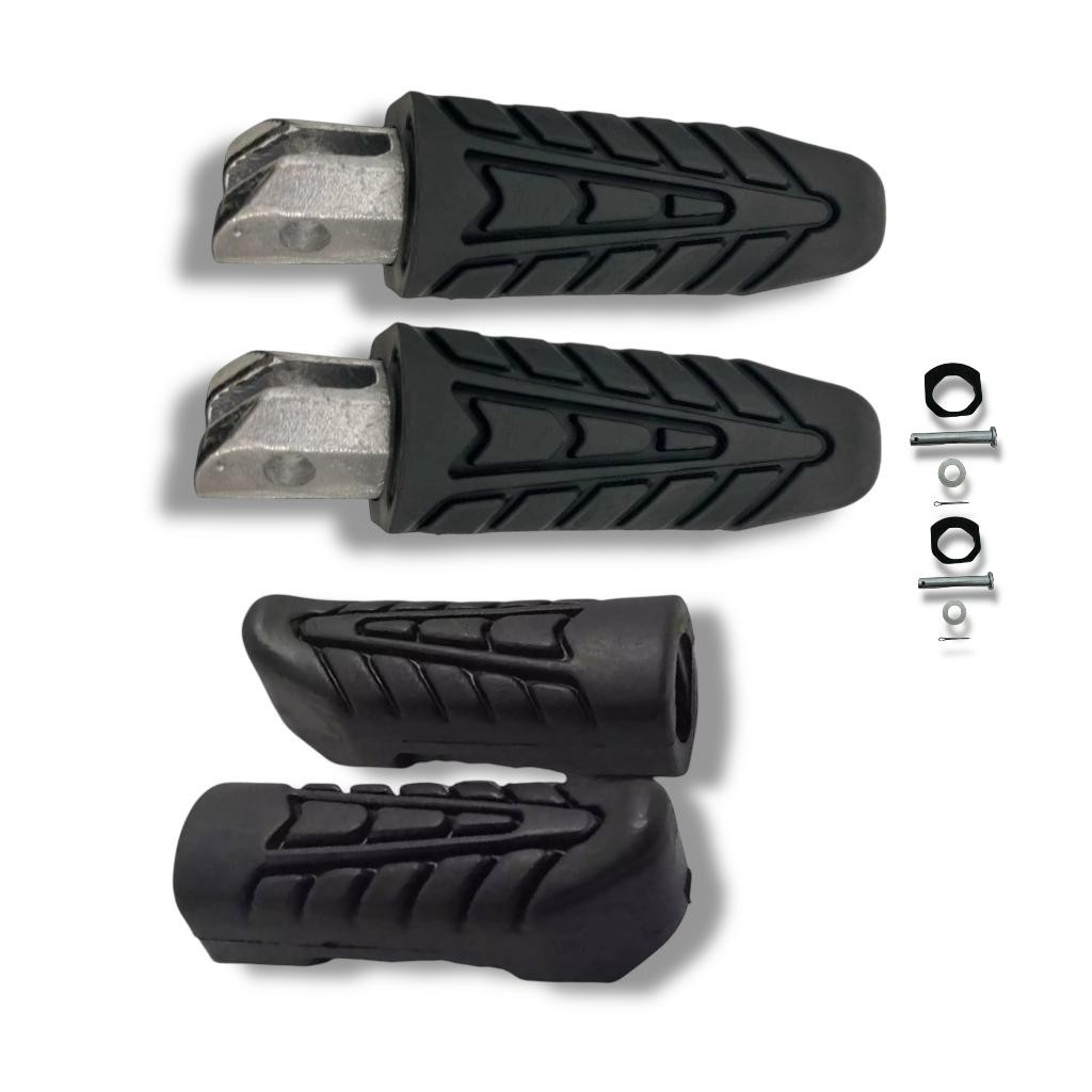Kit Pedaleira Traseira + Borracha do Estribo Honda CG 160 Titan Fan Start – Completo com Parafusos — imagem 2 de 2