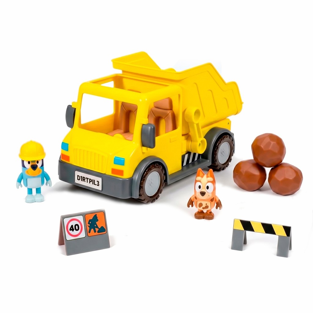 Brinquedo Caminhão Caçamba Bluey Bingo Basculante Veículo De Construção Infantil - Candide
