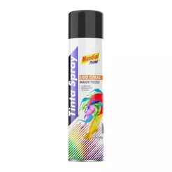 Tinta Spray Mundial Prime Uso Geral Preto Brilhante 400ml