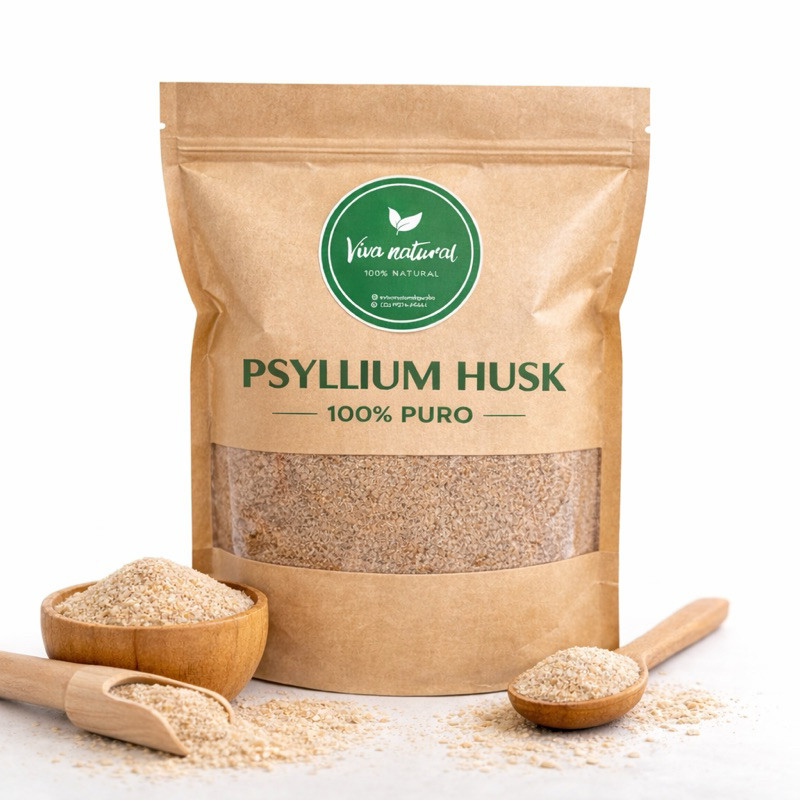 Psyllium Husk 100% puro | Fibra em pó | linha premium 100g, 200g, 500g, 1kg