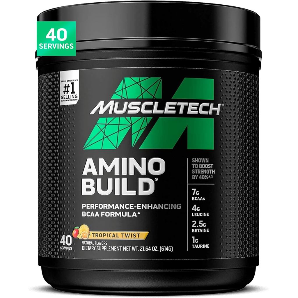 MuscleTech |   Pó de Aminoácidos BCAA + Eletrólitos |   7g de BCAAs + Suporte de Eletrólitos |   Construa Músculo Magro