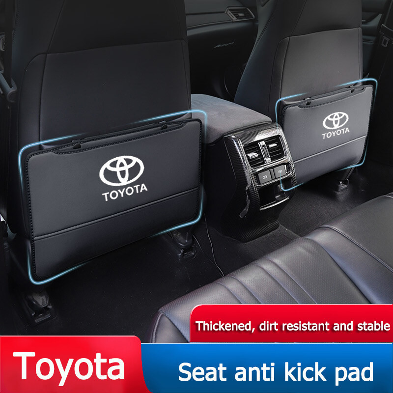 Protetor de Encosto de Banco de Carro em Couro Impermeável para Toyota Vios Hilux Camry Harrier Innova Rush Yaris Alphar