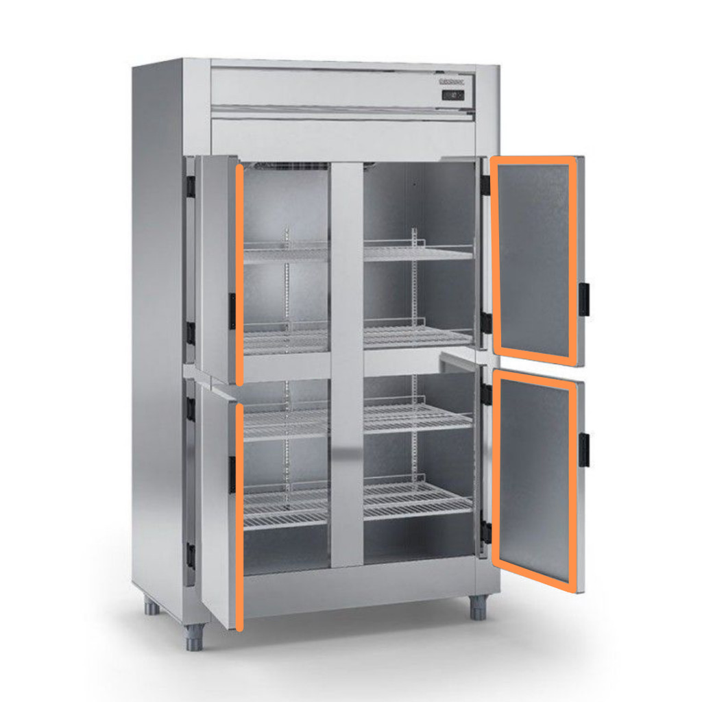 1 Borracha Gaxeta Geladeira Freezer para Gelopar Gtpd 575 61x77(preto)