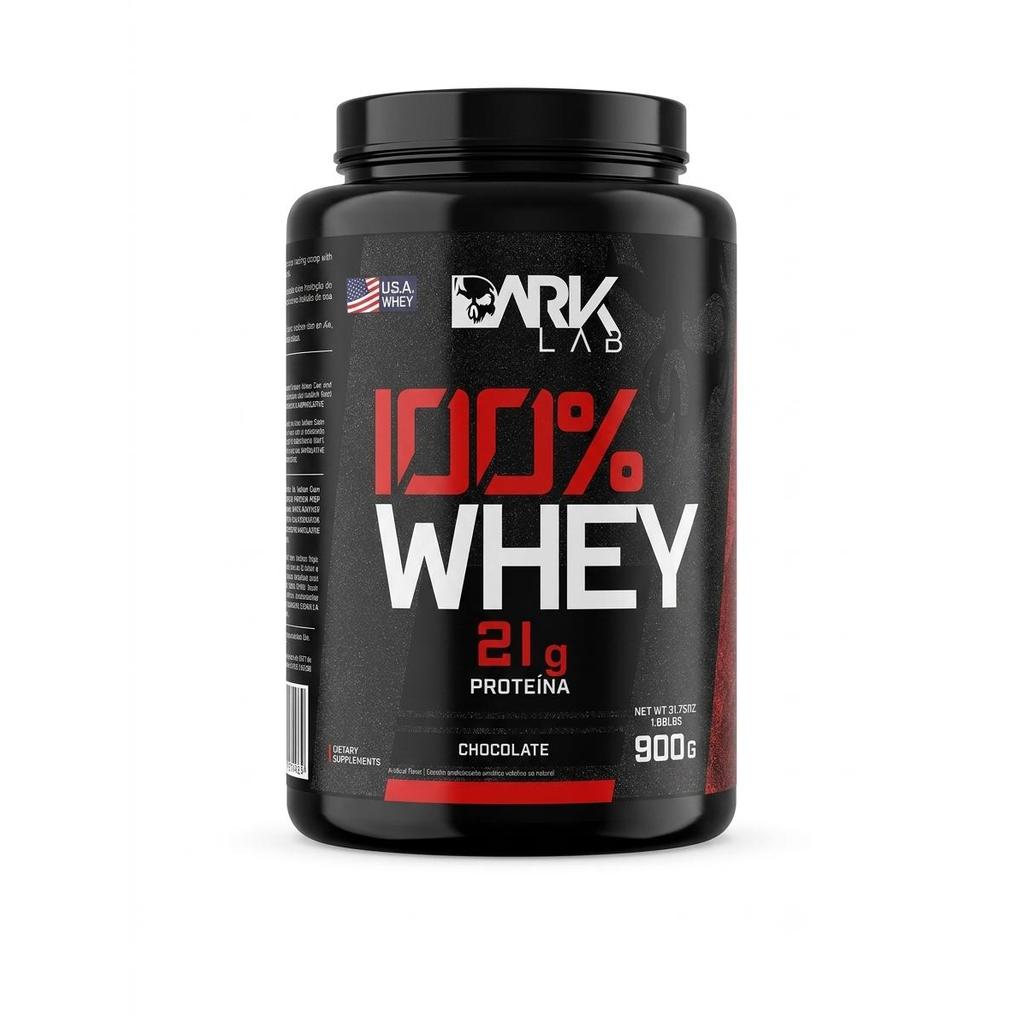 100% Whey Protein Chocolate Pote 900g Dark Lab