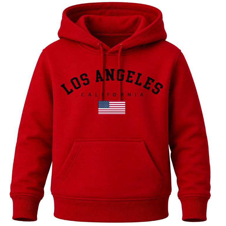 Moletom Infantil PREMIUM Flanelado Casaco Estampado LOS ANGELES Quentinho Confortável