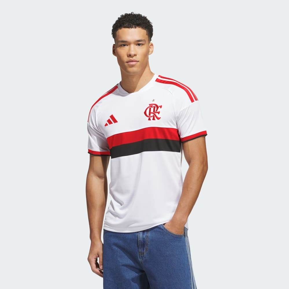 Camisa Flamengo II Adidas 26/27 Torcedor Branco Oficial + NF