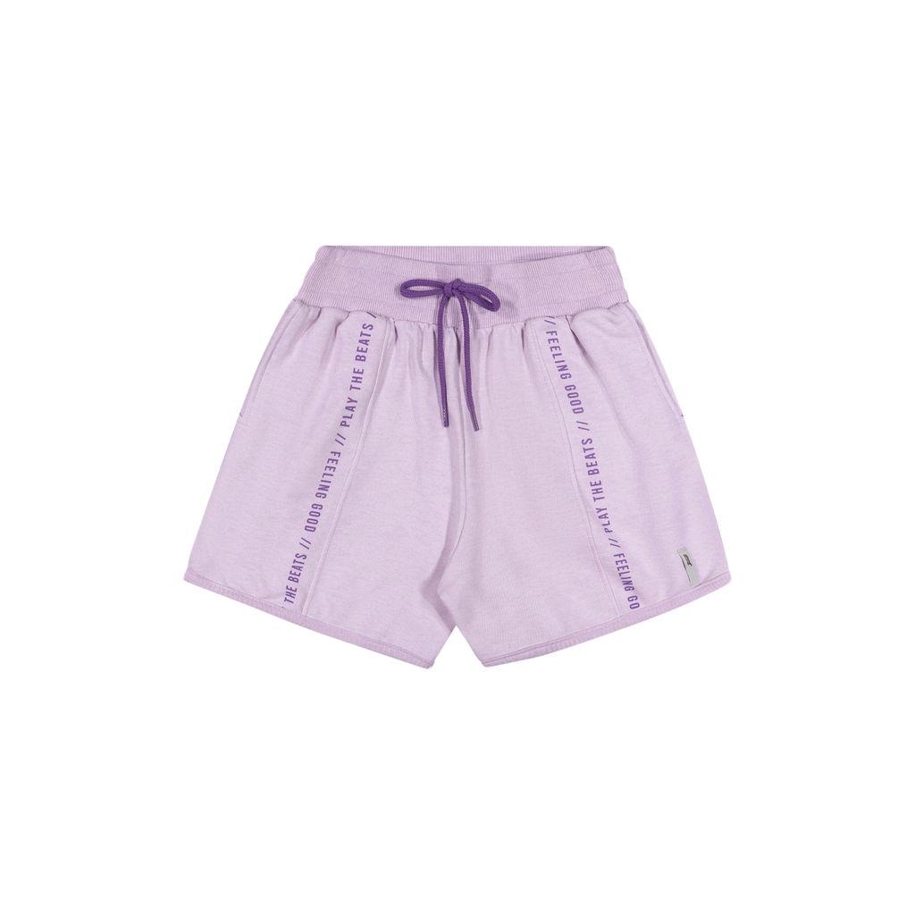 Shorts Juvenil Feminino com Elástico Beats Lilás