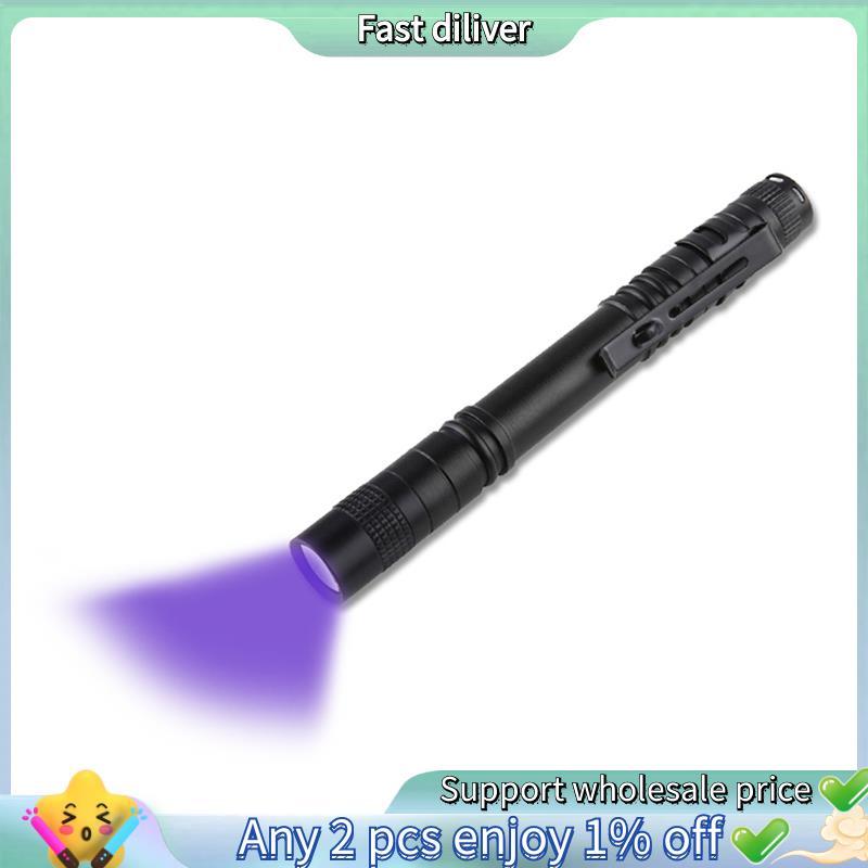 Detector De Notas Portátil LED Lanterna À Prova Dwaterproof Água Mini Caneta UV Luz Tocha Lâmpada Manchas De Urina Para