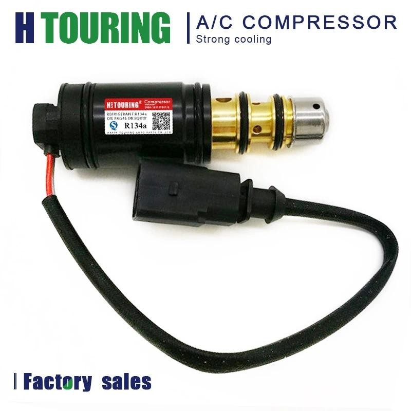 Para Assento De Carro Skoda Fabia Compressor Denso 6SEU16C 7SEU17C Ar Condicionado AC Controle Eletrônico Válvula Solenó