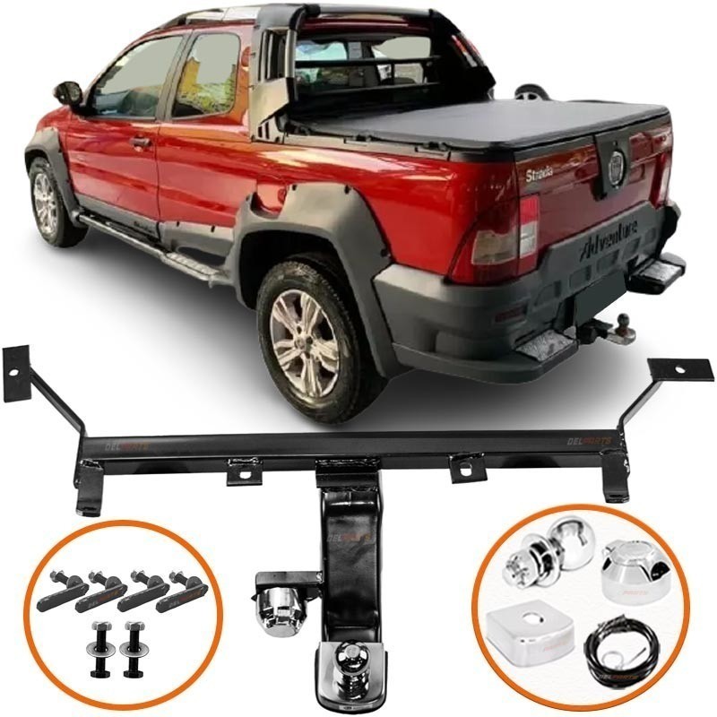 Engate Reboque Strada Adv Trek 2003 Homologado Inmetro 500kg  de  Top Rabicho Inmetro