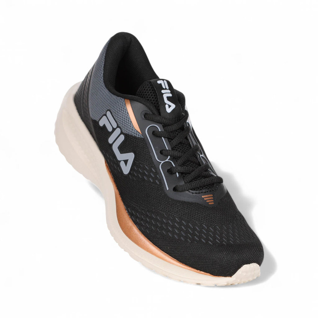 Tênis Fila Rise Up Preto Cinza e Cobre - Feminino