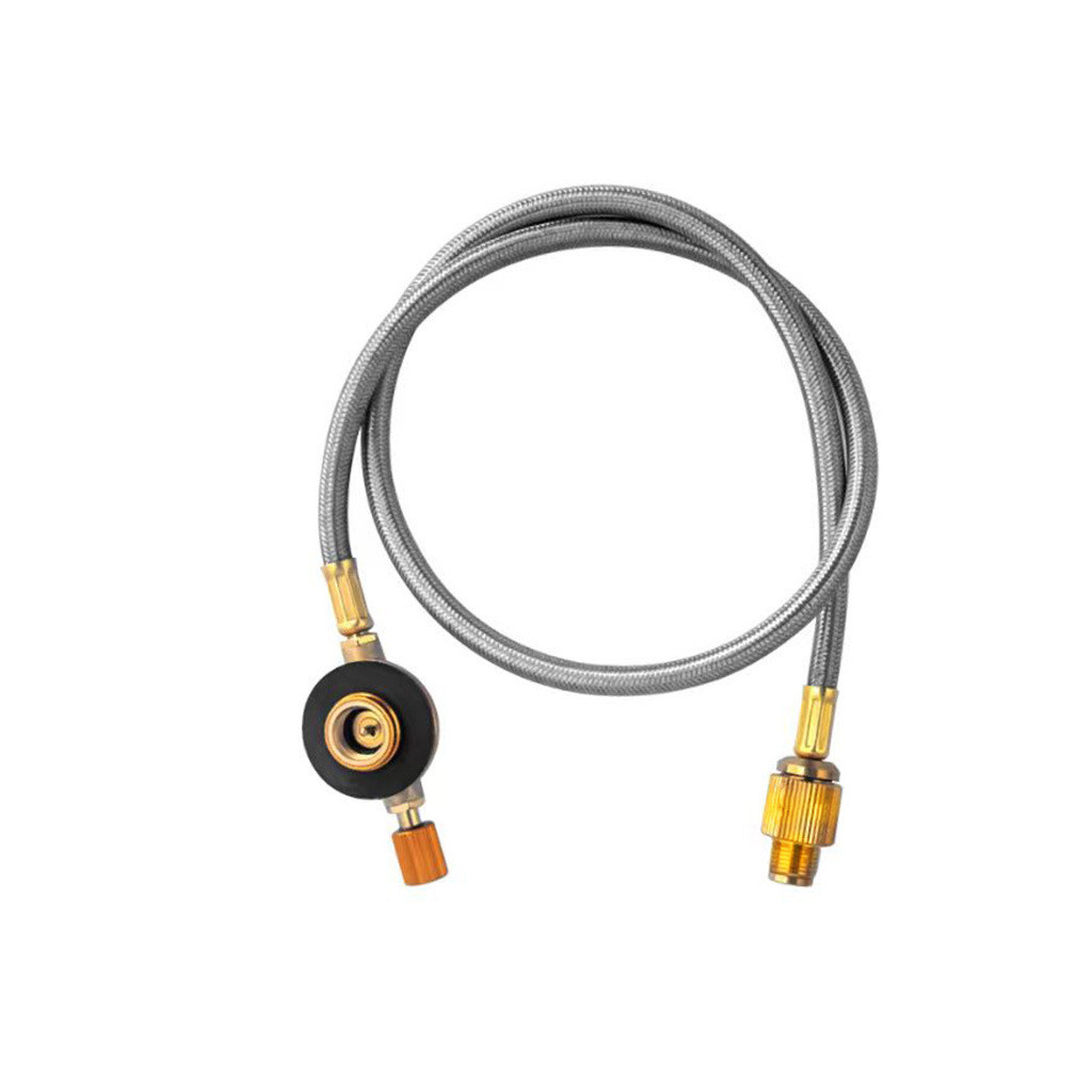 Adaptador de botijão de gás para gás liquefeito com válvula redutora de pressão, conector de conversão para mangueira de