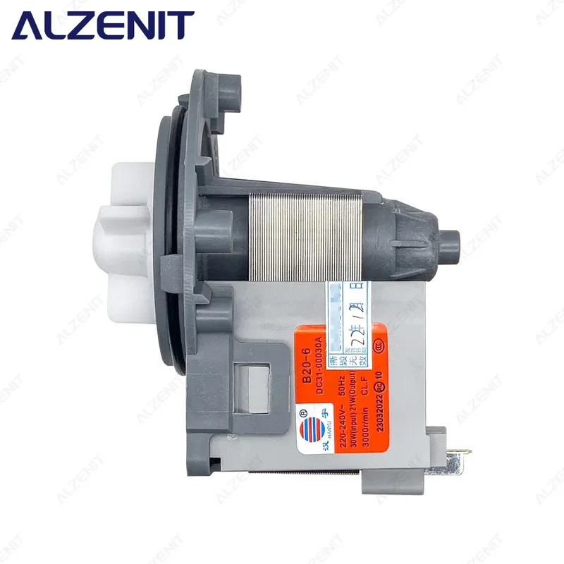 Novo Motor Da Bomba De Drenagem Máquina De Lavar Samsung B20-6 220-240V 50Hz 30W 3000r/min DC31-00030A Peças Arruela