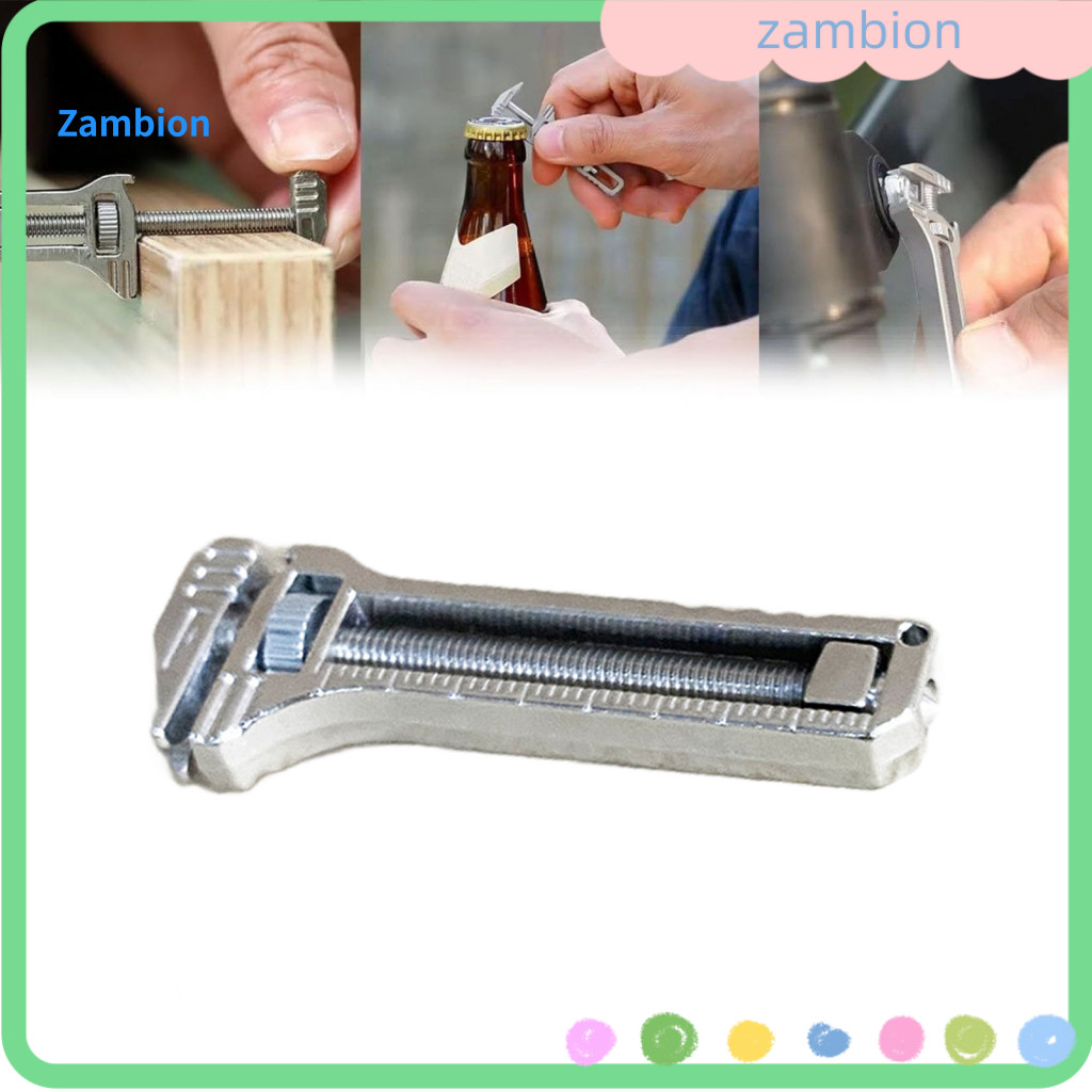 Bottle Opener Keychain Compact Multitool Edc Titanium Alloy Outdoor Tool – Wrench Nail Cleaner Caliper Portable for Ca