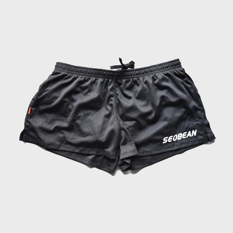 Seobean Shorts esportivos de secagem rápida, leve, respirável, lazer, esportes, Fitness, cor sólida, maratona, corrida,