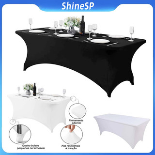 Toalha De Mesa Elástica Retangular Oxford De 1.83 m 0UOR