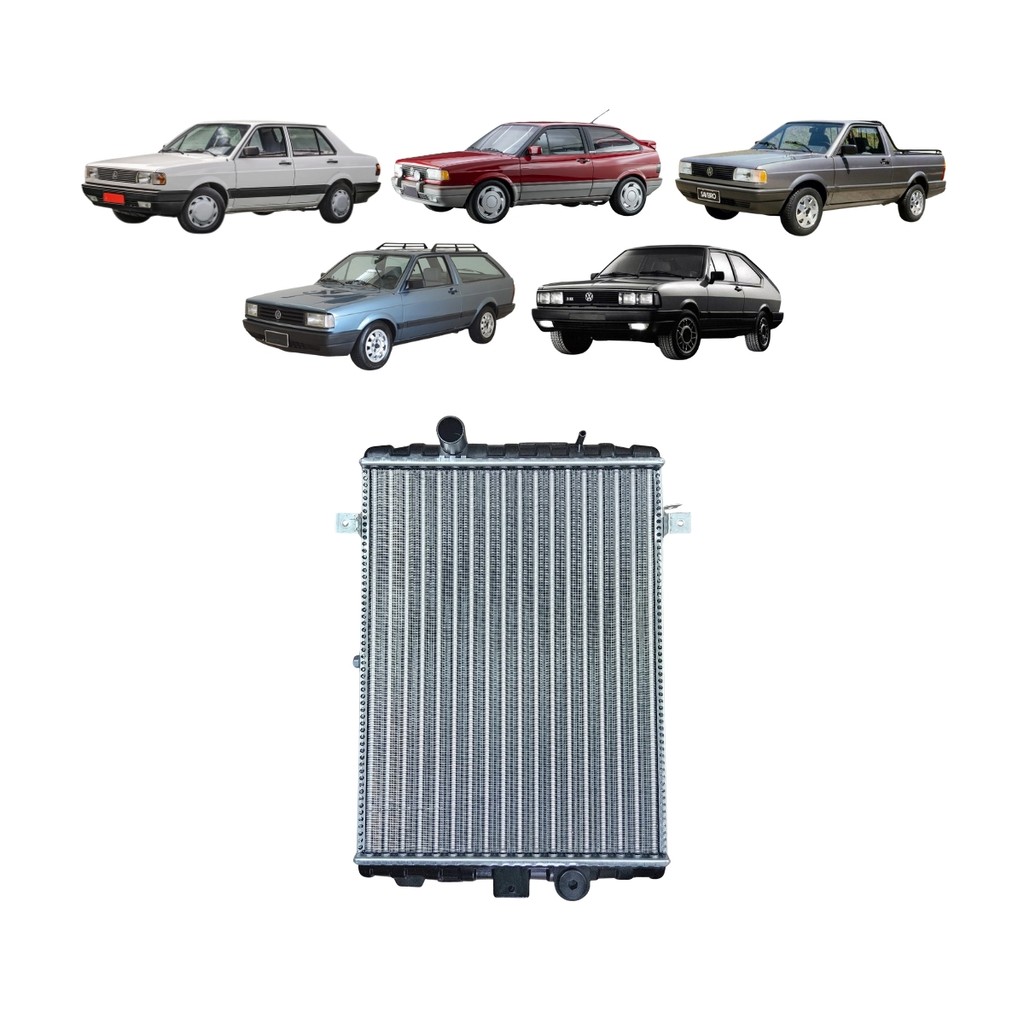 RADIADOR GOL QUADRADO PARATI SAVEIRO SEM AR 1987 88 89 90 91 92 93 1994