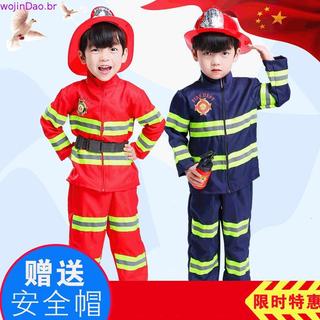 2020 Adolescente Bombeiro Sam Crianças Uniformes Do Dia Das Bruxas Cosplay Trajes De Carnaval Acessórios Team Wear Para