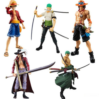 Luffy/Zoro/Ace Figuras Articuladas De Uma Peça + Acessórios 18 cm Prontas Para Entrega