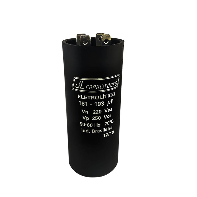 193 220V Capacitor JL Com Suporte e Tampa 161-193 220V 220V Produto Novo Envio Rápido Garantia 30 Dias