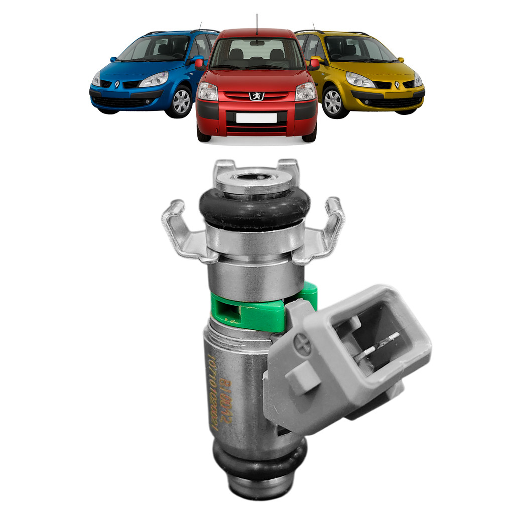 Válvula De Injeção Bico 8200028797 Renault Iwp042 Clio 1.6 16v 2000 2001 2002 2003 2004 2005 2006 2007 2008 Com 4 Furos