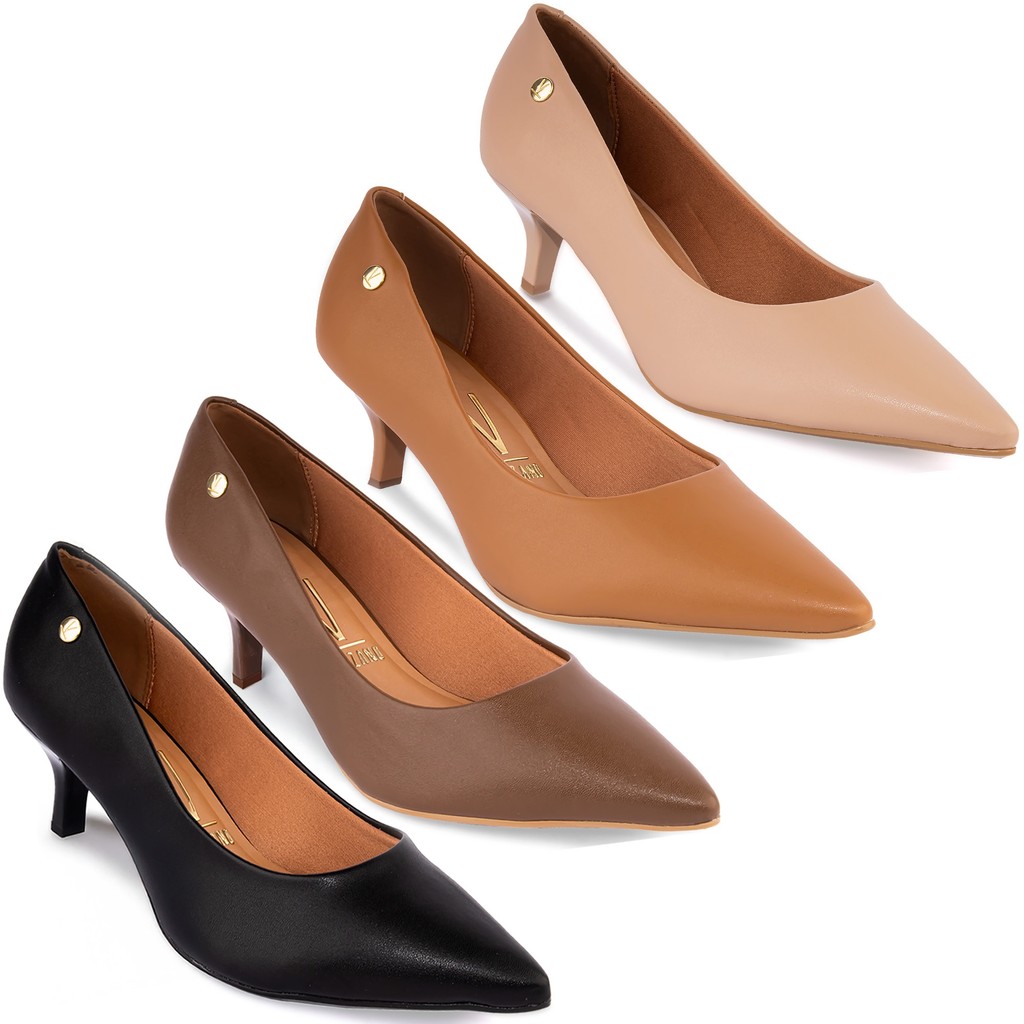 Sapato Scarpin Vizzano Salto Baixo Fino Original 1122-828